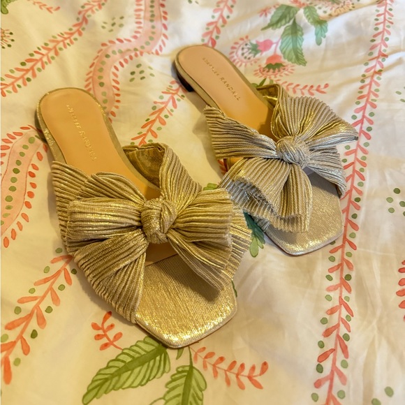 Loeffler Randall Shoes - Loeffler Randall gold Daphne knot sandals